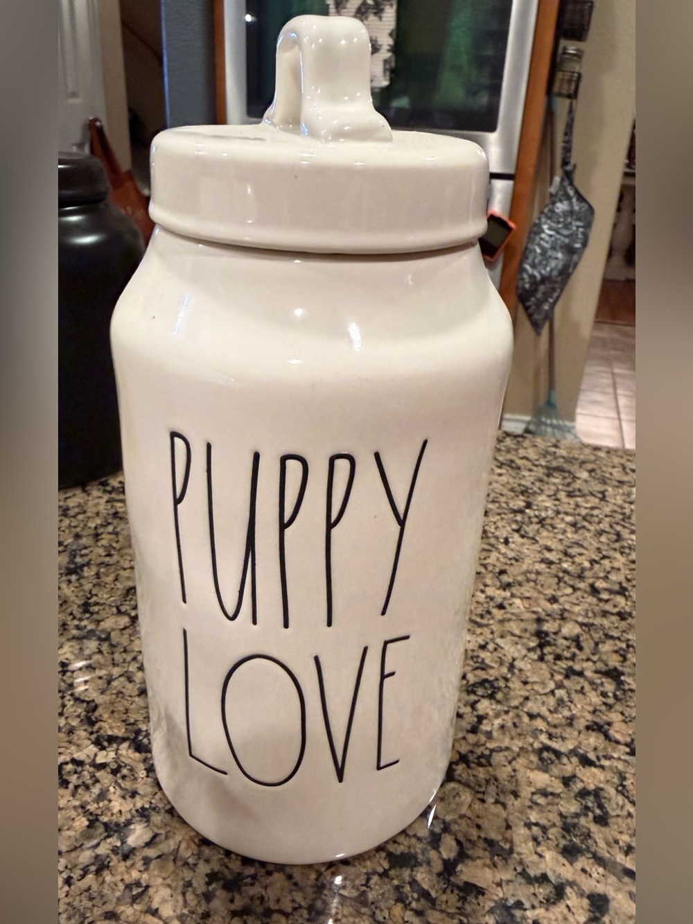 Rae Dunn - ‘PUPPY LOVE' Ceramic Treat Canister